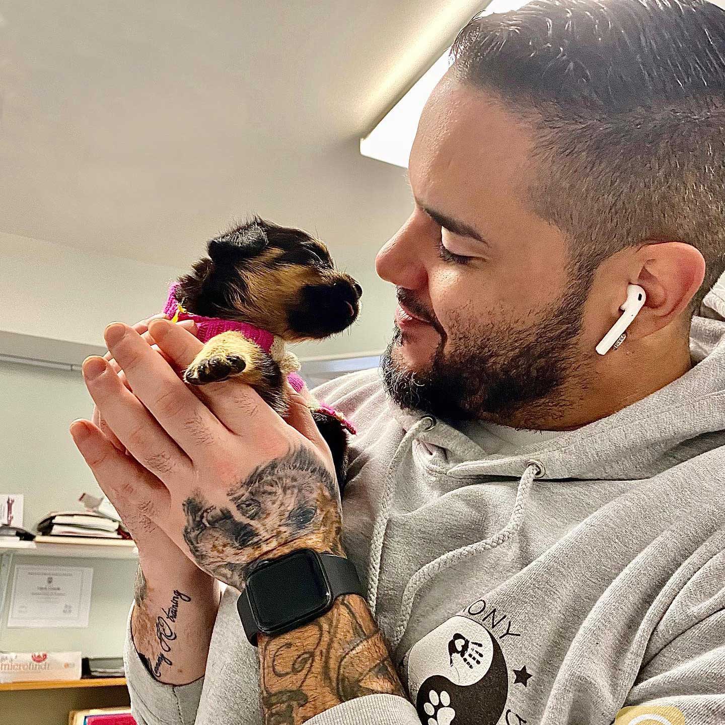 Expert Dog Trainer Luis Rosado and Furry Friend